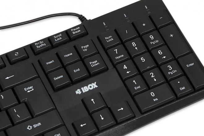 Klawiatura ergonomică USB, neagră