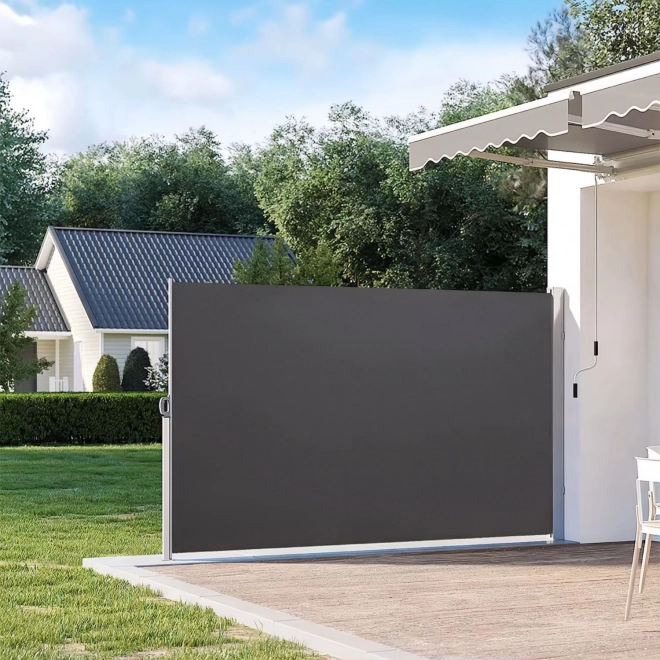 Marchiză laterală pliabilă 350x180 cm pentru grădină sau terasă antracit