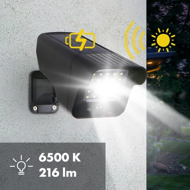 Atrapa cameră solară cu LED roșu
