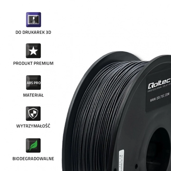 Filament profesional pentru imprimantă 3D ABS negru