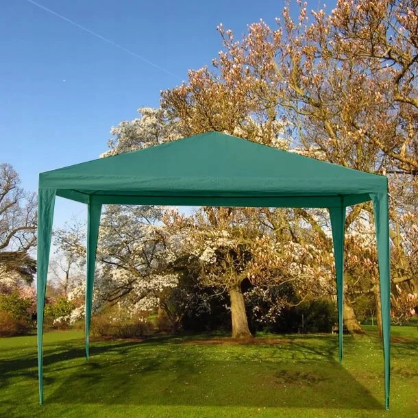 Pavilion gradina cu 4 pereti, 3x3 m, verde, MultiGarden