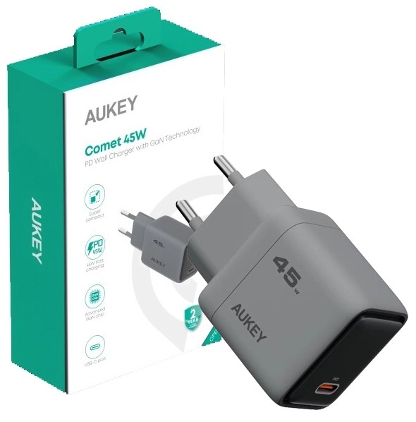 Mini încărcător AUKEY 45W USB-C cu încărcare rapidă