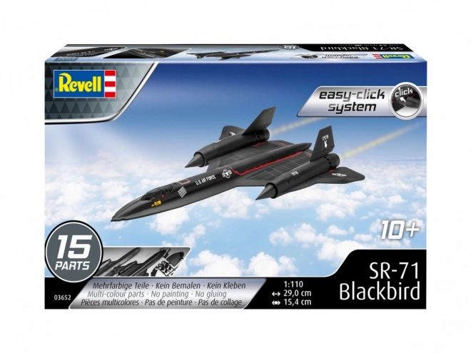 Model de plastic SR-71 Blackbird Easy-Click 1/110