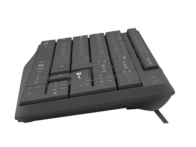 Set 2 în 1 Natec Squid tastatură și mouse wireless optică neagră