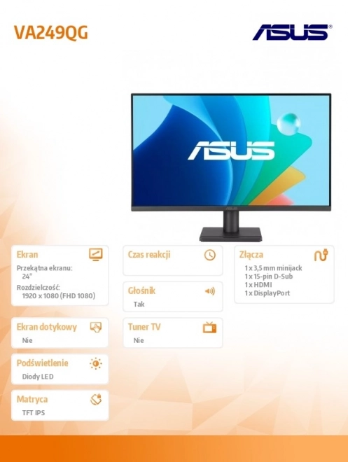 Monitor de gaming 24" ASUS VA249QG