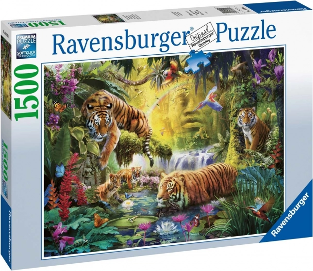 Puzzle 1500 piese Tigrilor liniștiți RAVENSBURGER