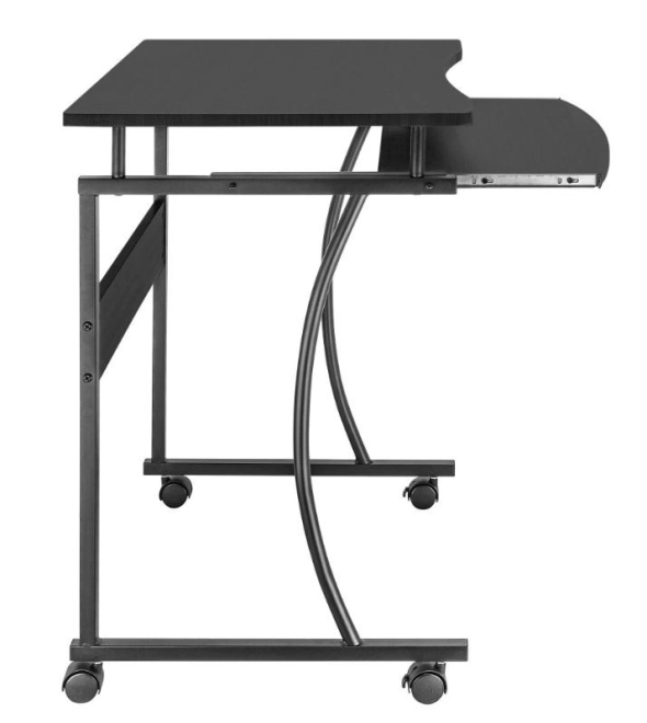 Birou computer mobil negru
