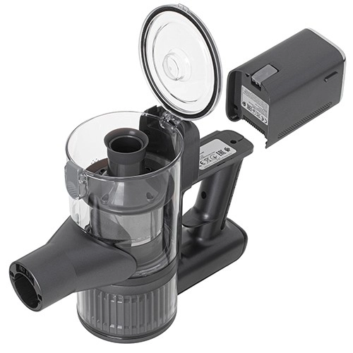 Aspirator vertical PRO LED cu două baterii