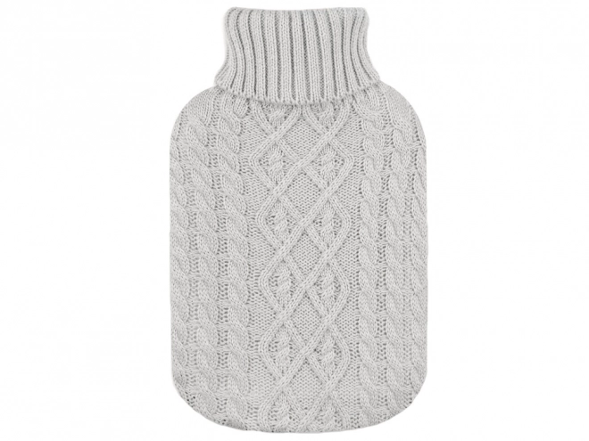 Termofor din cauciuc cu husă pulover, 2L