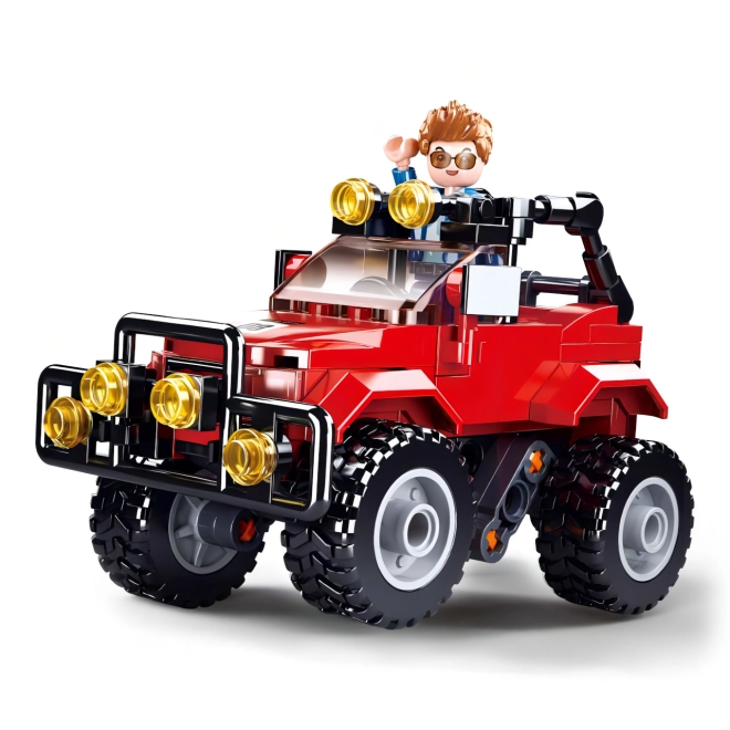 Jeep off-road cu suspensie
