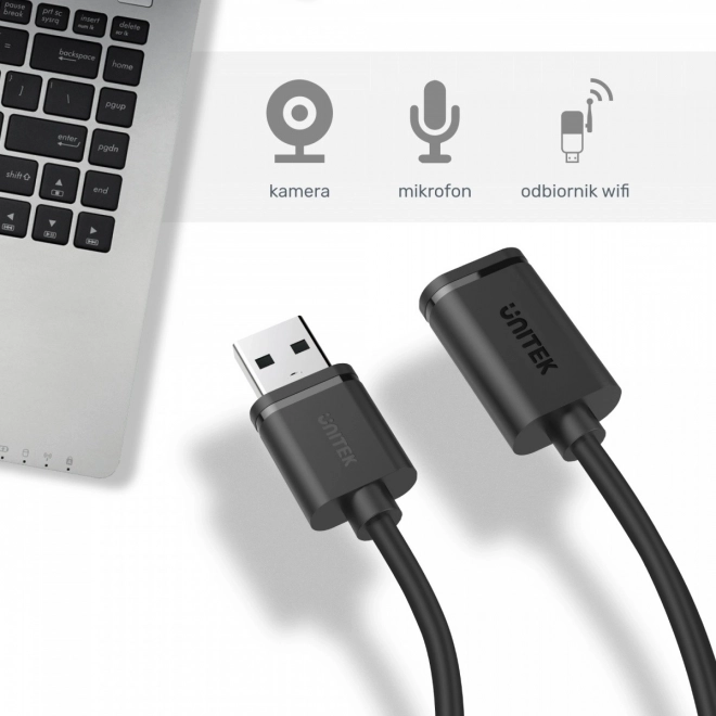 Cablu prelungitor USB 2.0 A–A (tată–mamă) 0,5 m UNITEK