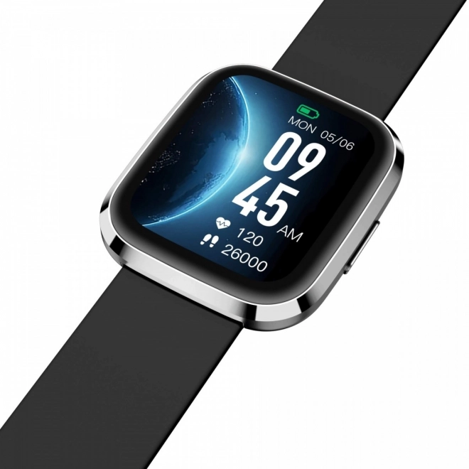 Smartwatch Garett GRC Style argintiu-negru