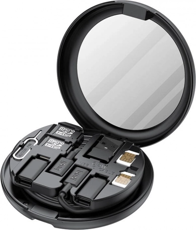 Organizator 12‑în‑1 pentru SIM, microSD și accesorii