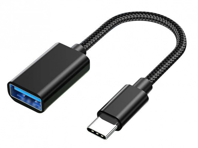 Adaptor USB-C la USB-A 3.0 OTG cu cablu împletit
