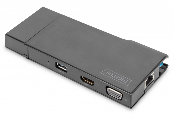 Stație USB de birou cu 7 porturi cu funcție 4K și VGA pentru laptop