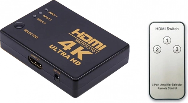 Trei surse HDMI pe o singură intrare a TV-ului