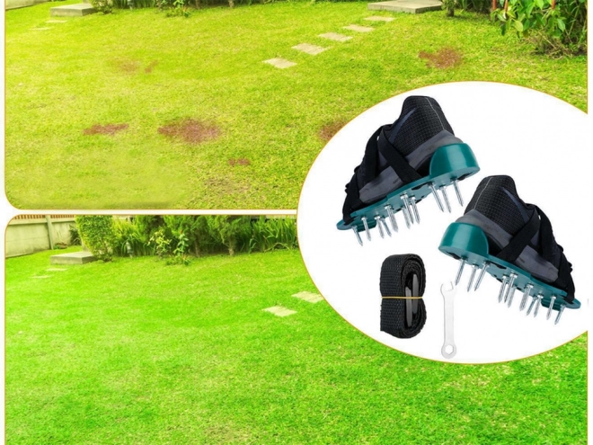 Aerator de gazon pentru pantofi cu țepi mari