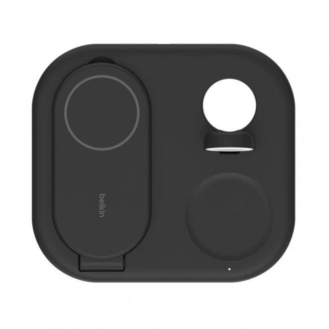 Încărcător magnetic pliabil 3 în 1 Qi2 15W negru