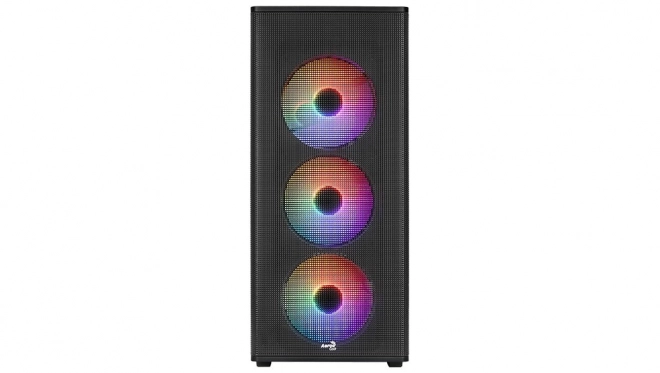 Carcasă mid tower neagră cu RGB