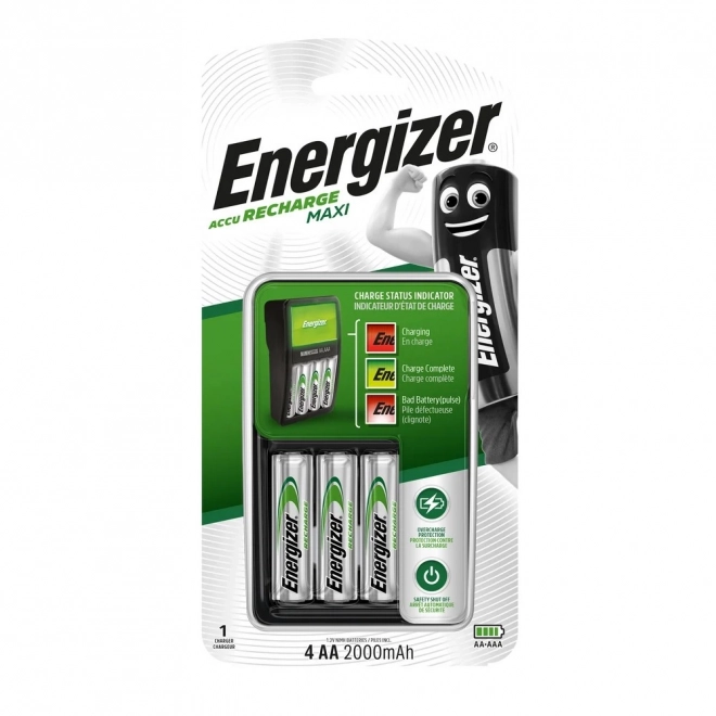 Încărcător pentru acumulatori MAXI Energizer Power Plus AA 2000mAh