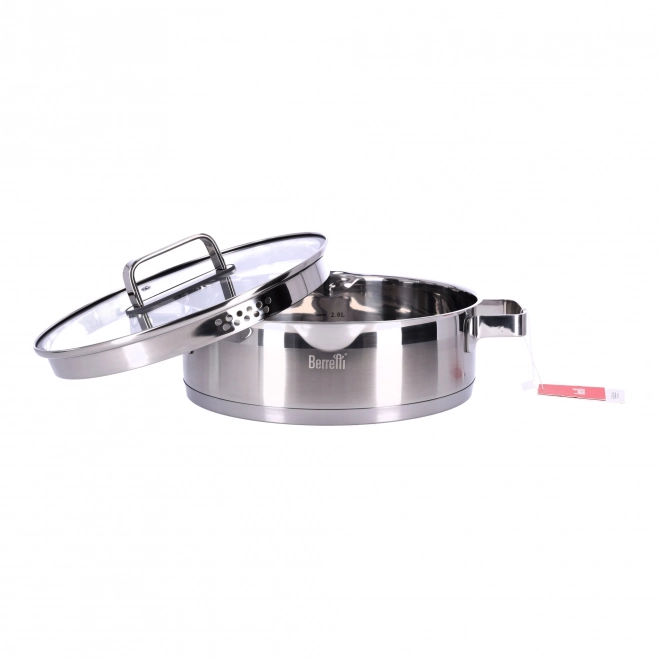 Oala Mistral BERRETTI din oțel inoxidabil cu capac, 26 cm