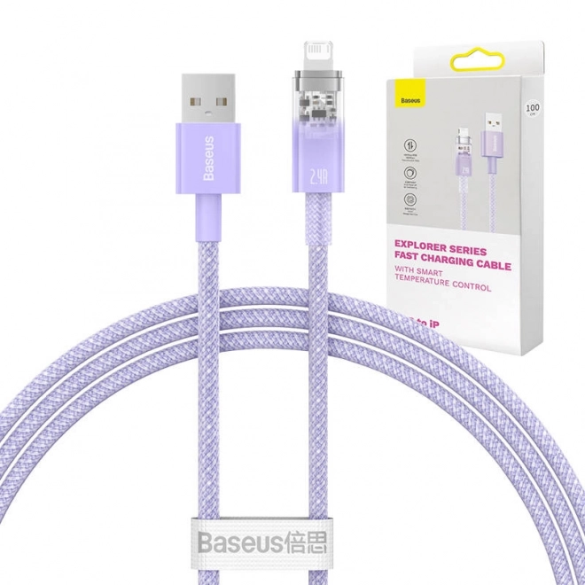 Cablu de încărcare rapidă USB-A la Lightning Baseus Explorer Series 1m