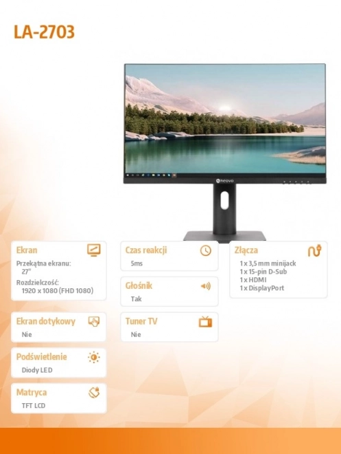 Monitor birou 27 inch cu ecran IPS și VA