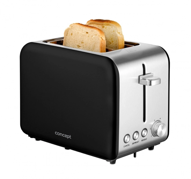 Toster inox Concept negru