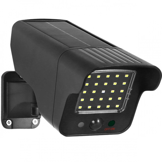 Atrapa cameră solară cu LED roșu