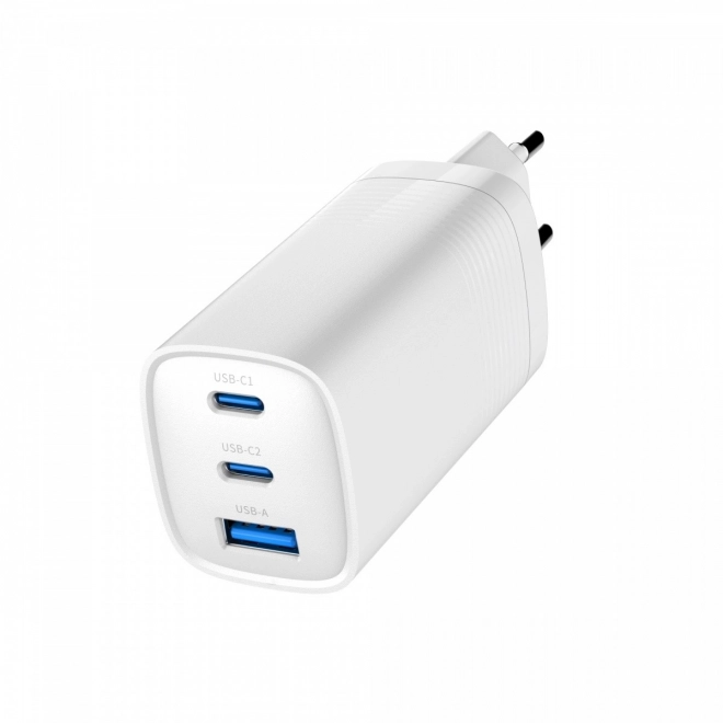 Încărcător rapid cu tehnologie GaN 65W Alb