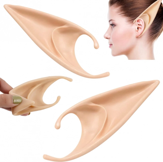 Urechi de elf din silicon pentru cosplay și Halloween, mărime universală