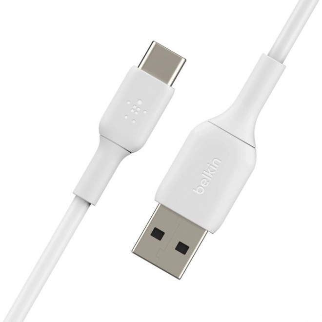 Cablu USB-C la USB-A 15 cm alb