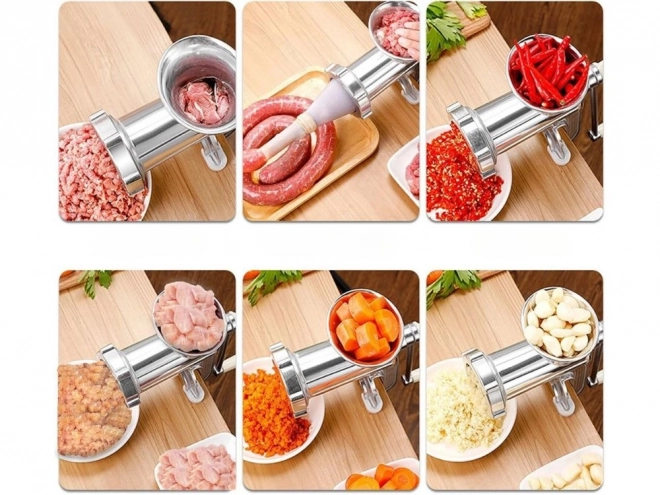 Mașină manuală de tocat carne și umplut cârnați