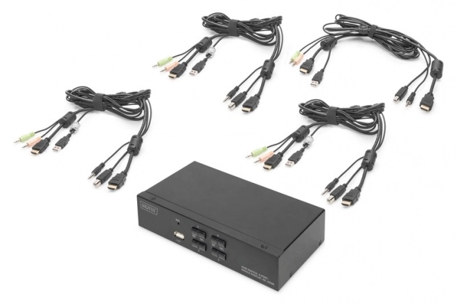 Przełączator KVM HDMI, 4 porturi, 4K