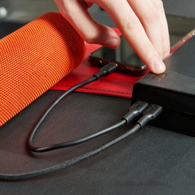 Cablu usb-c usb-c powerflex 100w silicon 1,2m alb
