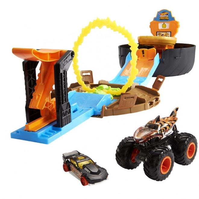 HotWheels Monster Trucks cascadorii - set de joacă