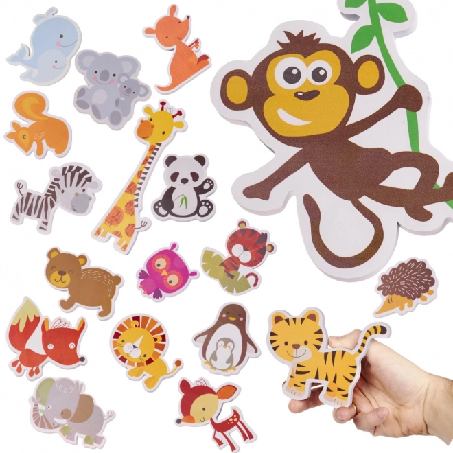 Jucărie de baie puzzle spumă animăluțe
