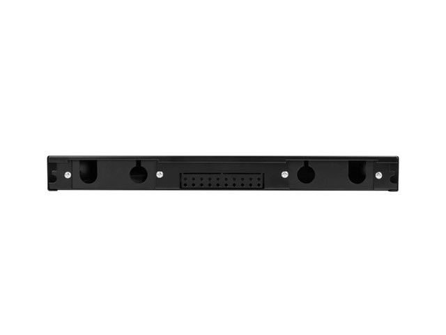 Przełącznica rack 19 pentru fibră optică cu 12 porturi SC simplex sau 12 LC duplex, neagră, cu accesorii