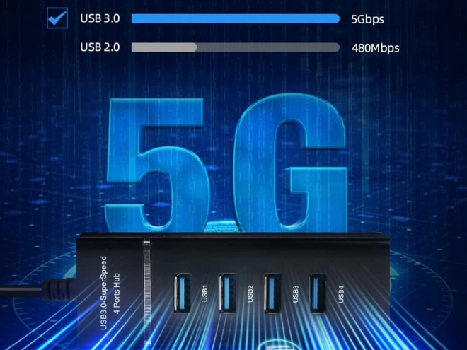 Hub USB 3.0 cu 4 porturi