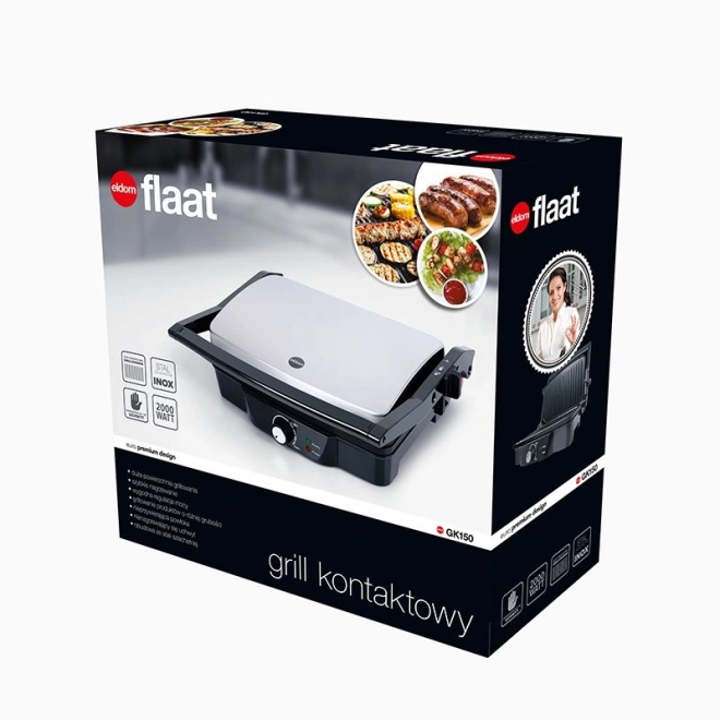 Grătar de contact GK150 FLAAT ELDOM panini 2000W