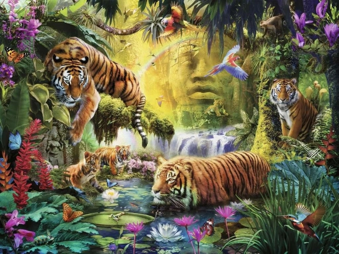 Puzzle 1500 piese tigri liniștiți RAVENSBURGER