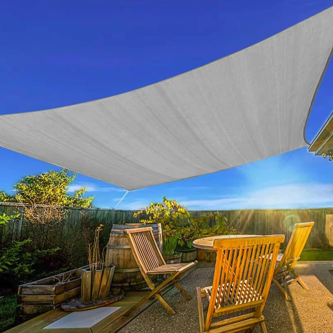 Umbrelă pătrată bej naviga cu baldachin impermeabil ModernHome – 3 x 3 m