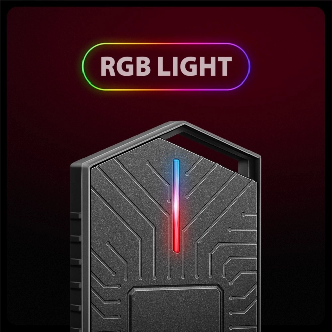 Carcasa externă din aluminiu pentru SSD M.2 NVMe/SATA cu interfață USB-C 3.2 Gen 2 pentru gaming