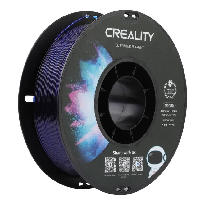 Filament Creality CR-PETG transparent albastru