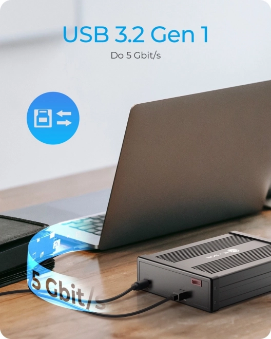 Carcasă externă pentru unitate SATA 5.25 inch neagră