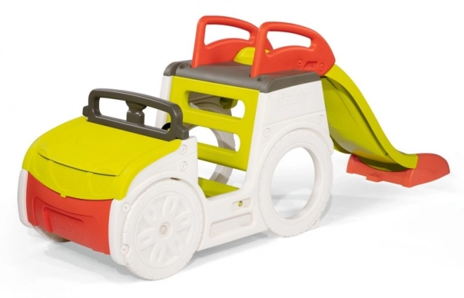 Smoby Auto Adventure cu tobogan și nisipar