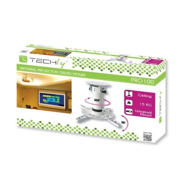Suport pentru proiector plafon 20 cm 15kg alb