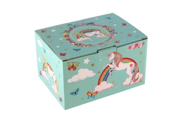 Cutie muzicală pentru bijuterii cu model unicorn
