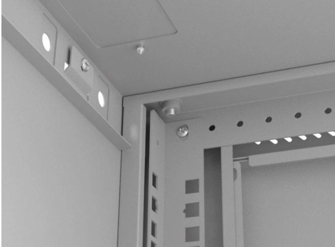 Dulap rack de instalare Lanberg 6U 540x350 gri cu uși de sticlă