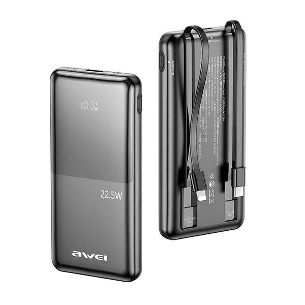 Powerbank 10000mAh cu încărcare rapidă și patru porturi